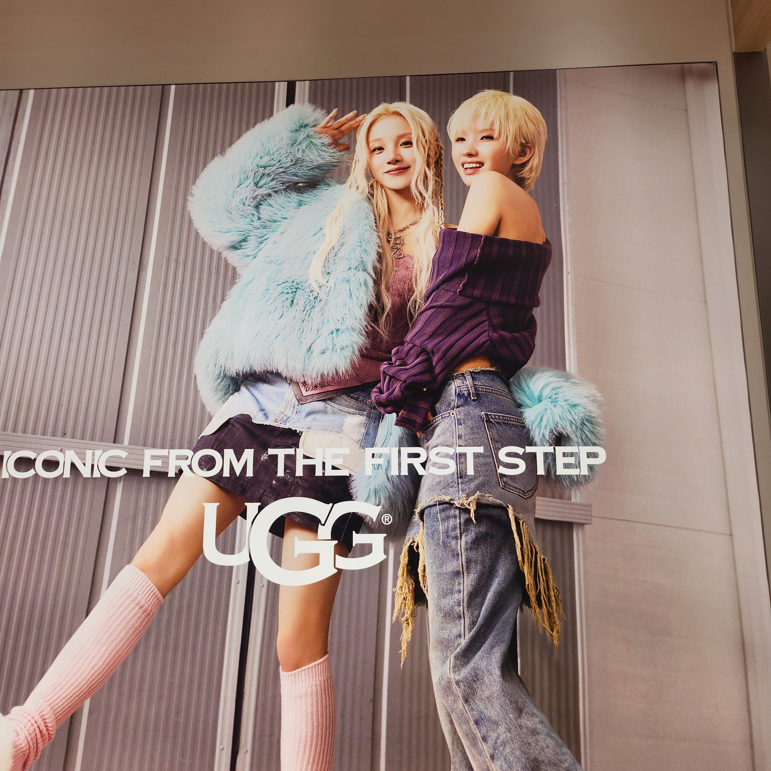 (W) UGG Ronney High Pile Tipped Jacket Fountain 착용 스타일