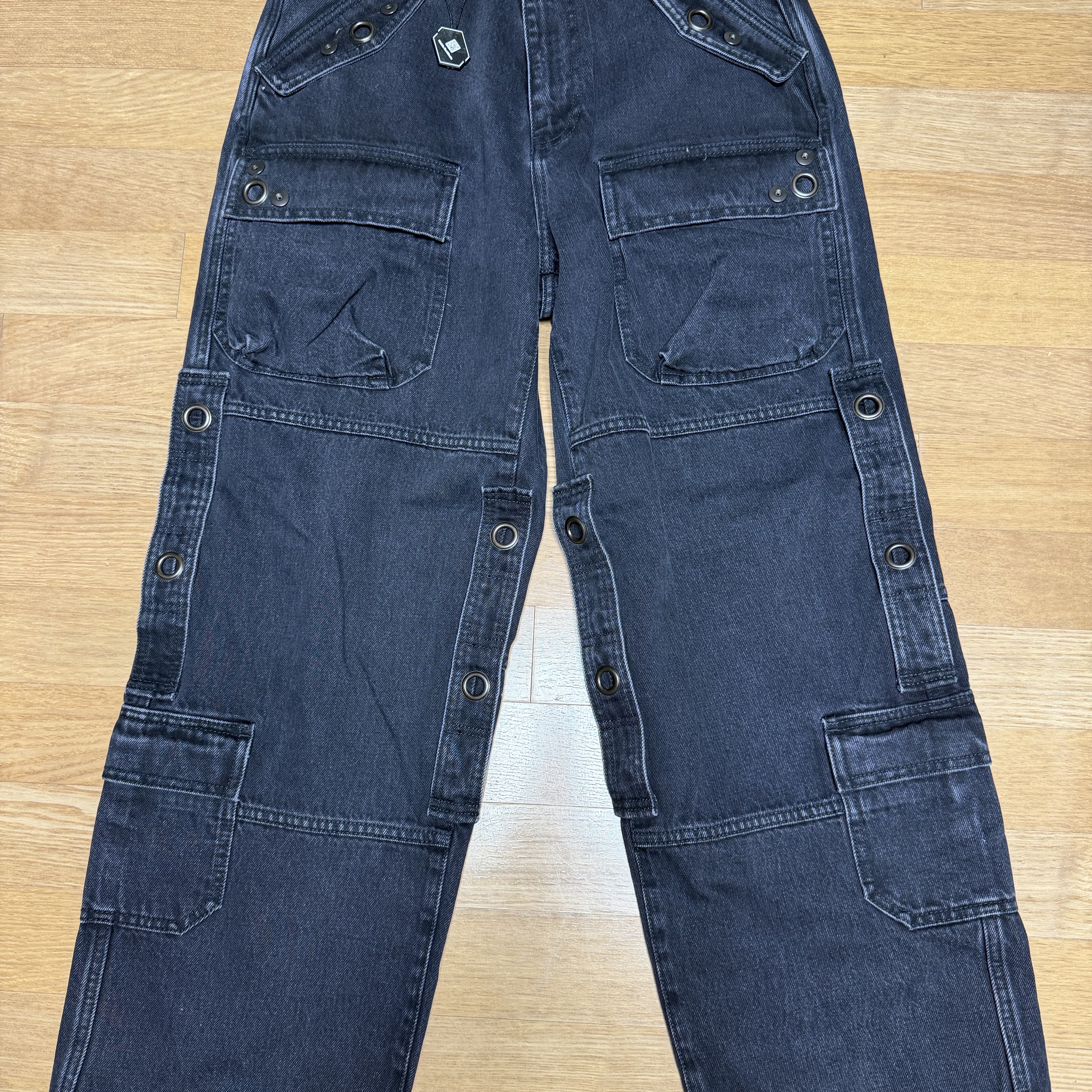 Supreme x Y's by Yohji Yamamoto Denim Utility Pants Washed Black - 25FW 착용 스타일 - 1