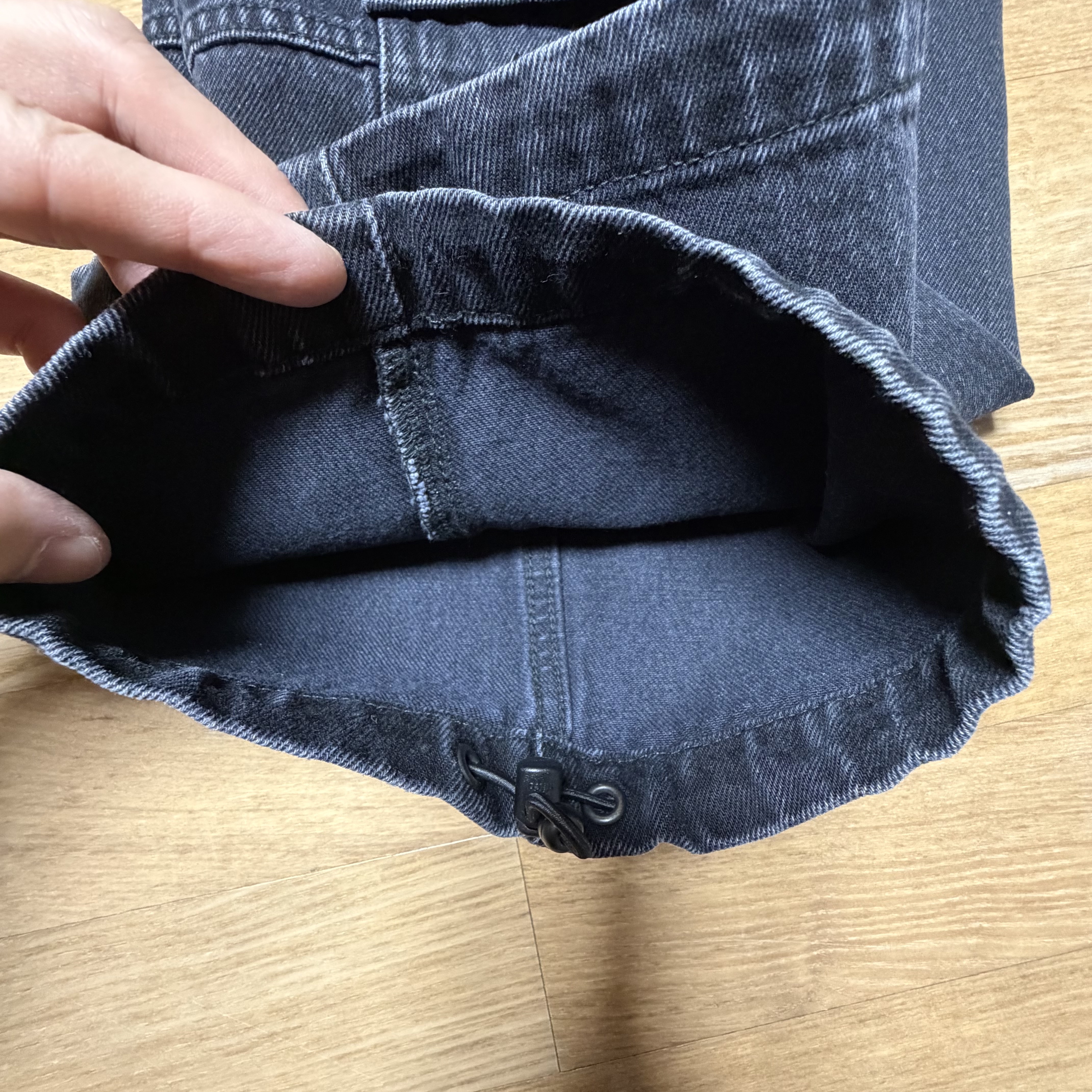 Supreme x Y's by Yohji Yamamoto Denim Utility Pants Washed Black - 25FW 착용 스타일 - 6