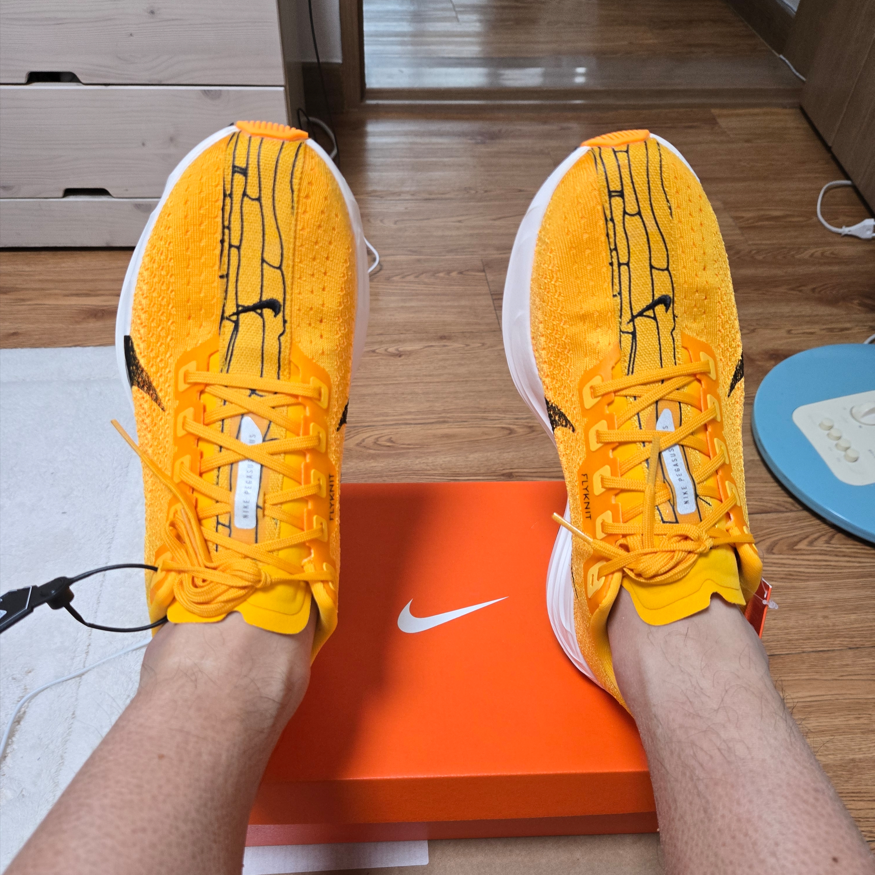 Nike ZoomX Pegasus Plus University Gold Black 착용 스타일 - 7
