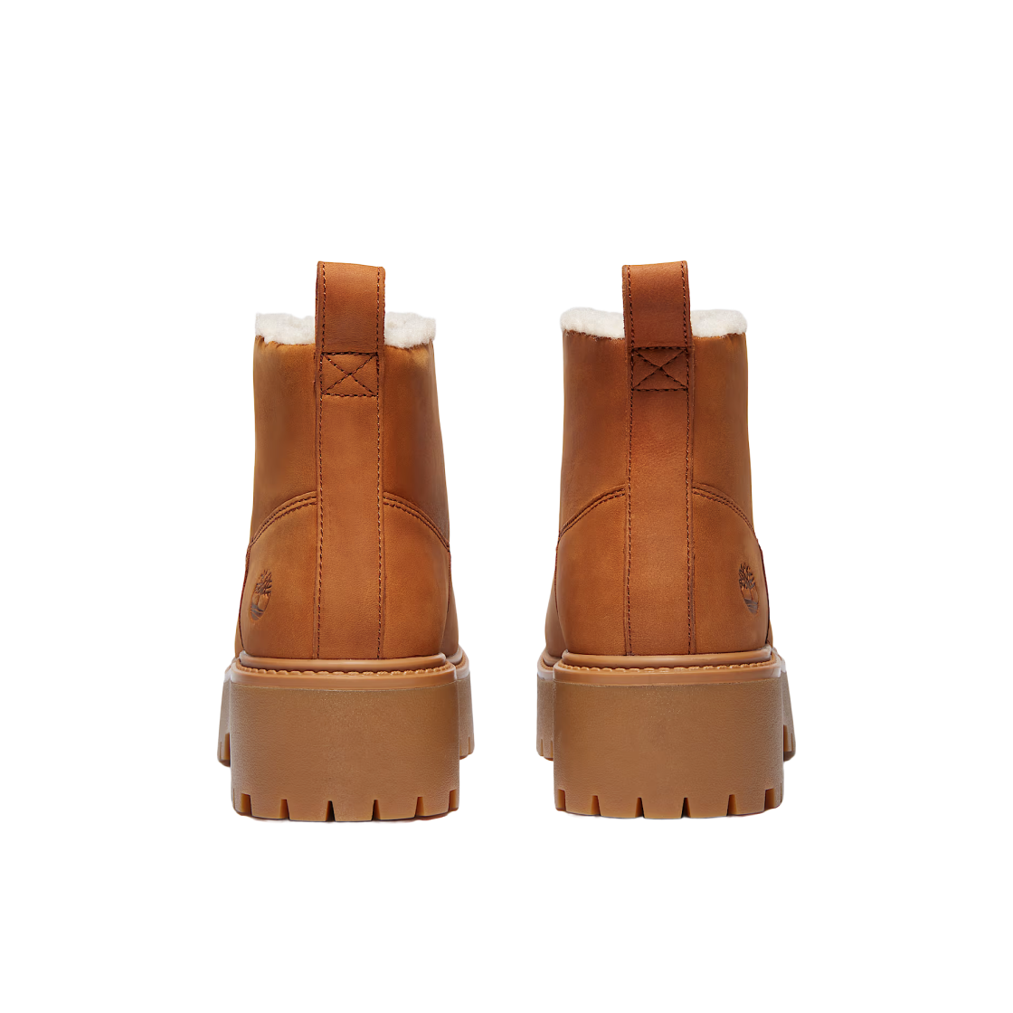 (W) 팀버랜드 스톤 스트릿 웜 라인드 플랫폼 부츠 러스트 누벅((W) Timberland Stone Street Warm Lined Platform Boots Rust Nubuck) - 3