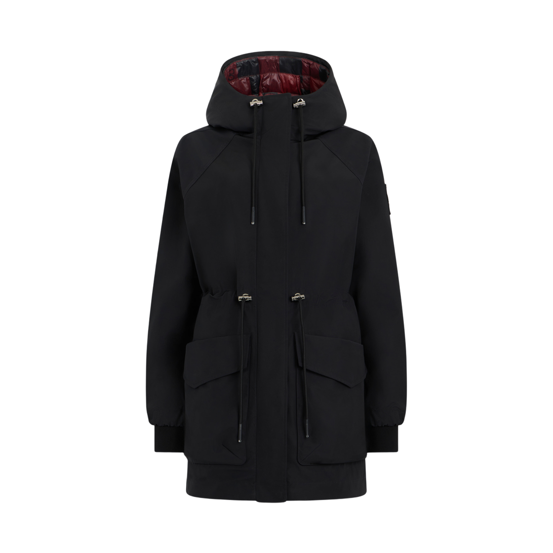 (W) 무스너클 로즈몽 쓰리인원 파카 블랙 수맥 플레이드((W) Moose Knuckles Rosemont 3-In-1 Parka Black Sumac Plaid)