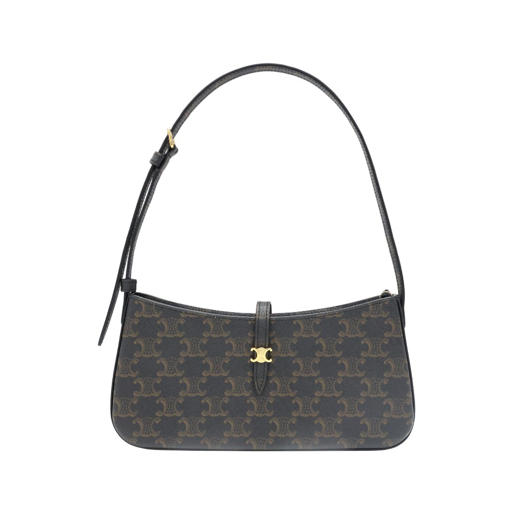 123052DQW 38NO [15%쿠폰]Celine Tina Triomphe Shoulder Bag Tan
