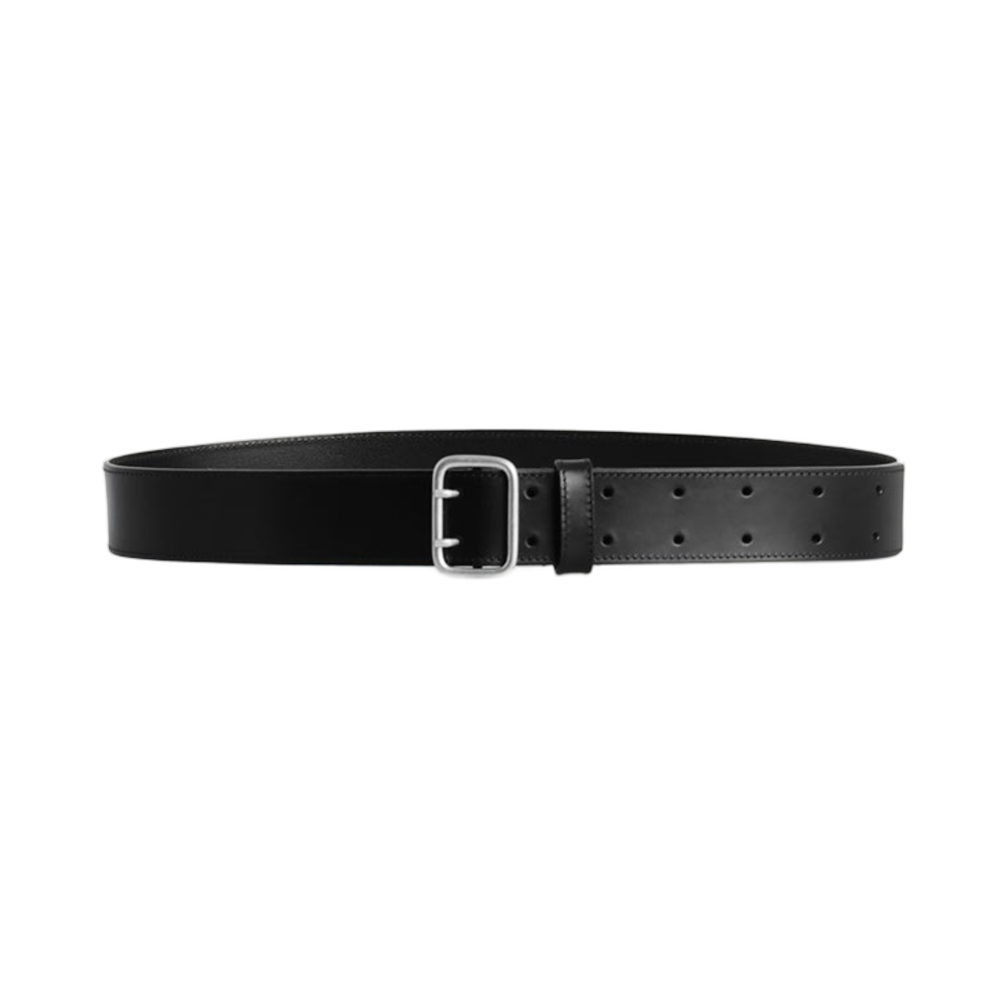 코스 더블 프롱 레더 벨트 블랙(COS Double Prong Leather Belt Black) - 1