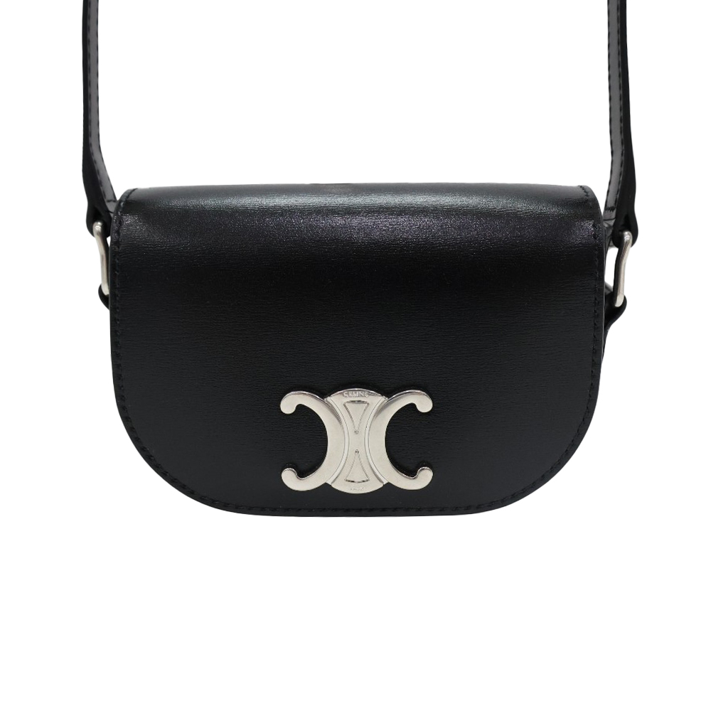 10N673DPV 38DI [15%쿠폰]Celine Triomphe Crossbody Bag Black