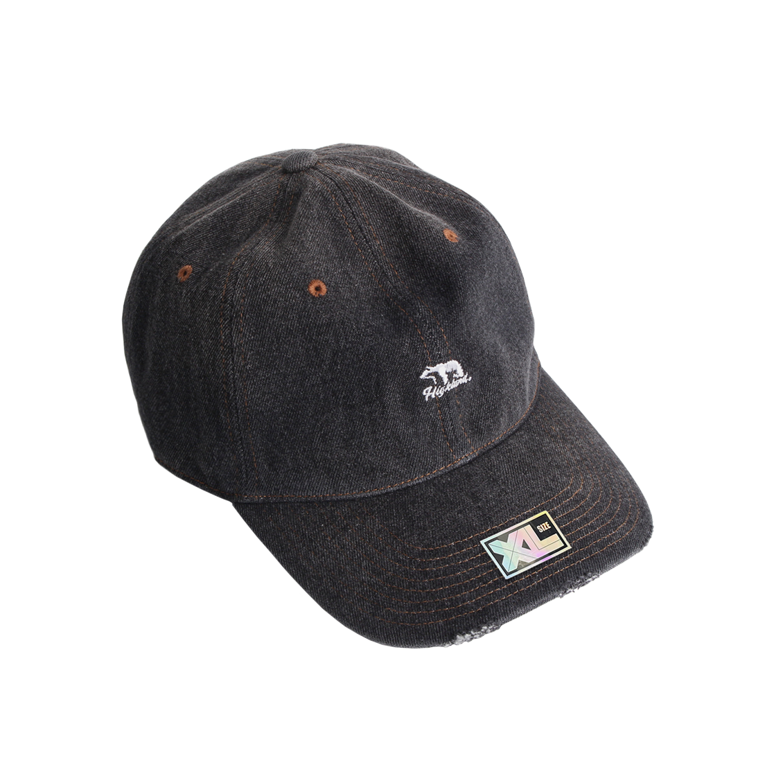 XL117 PLATEAU Big Size Ballcap XL Polar Denim Cap Black
