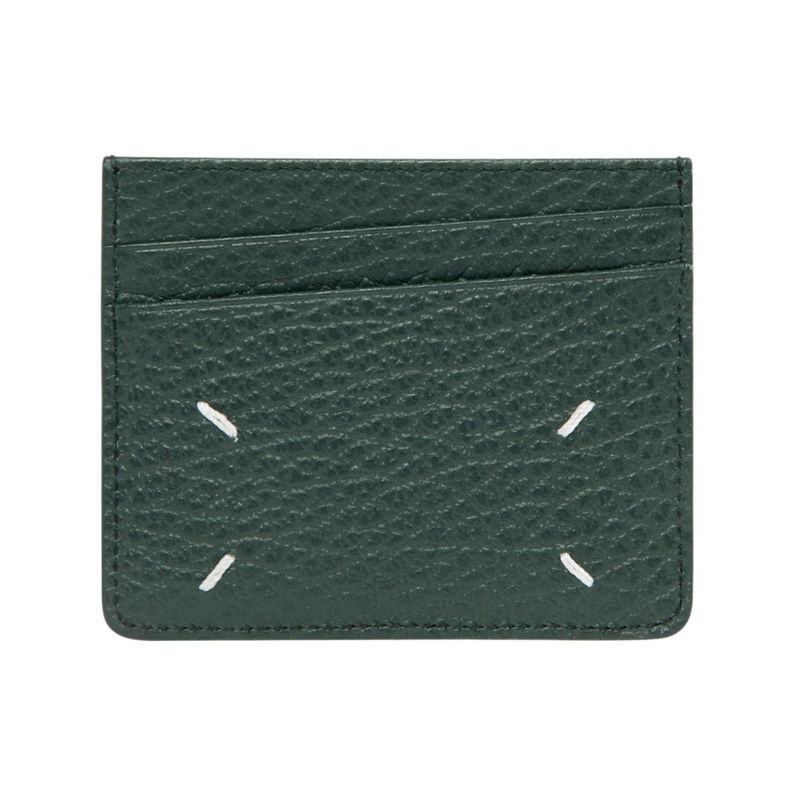 SA1VX0006P4455T7162 Maison Margiela Stitch Card Holder Bottle Green