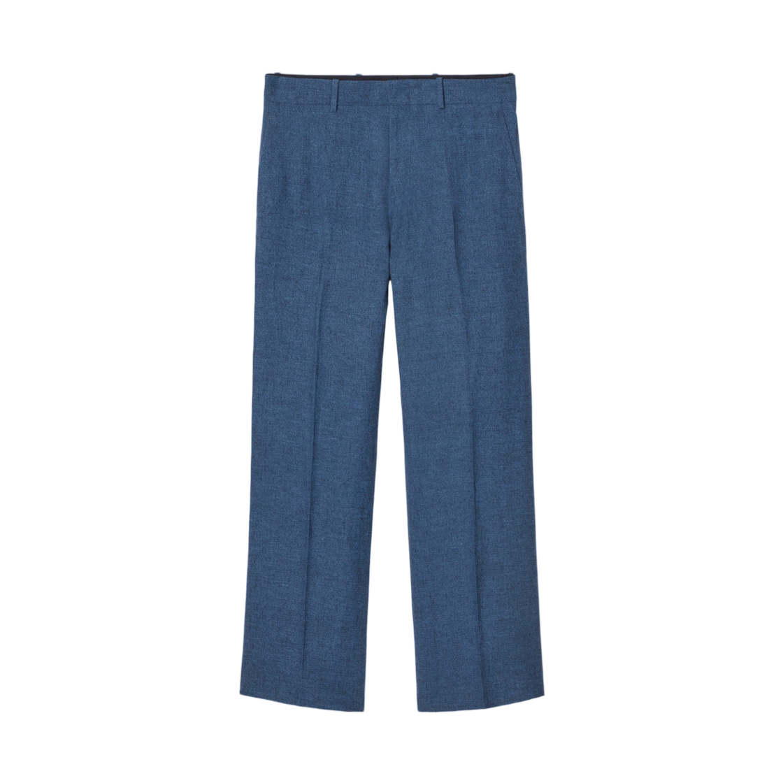 1242339001 COS Linen Tailored Trousers Flared Blue