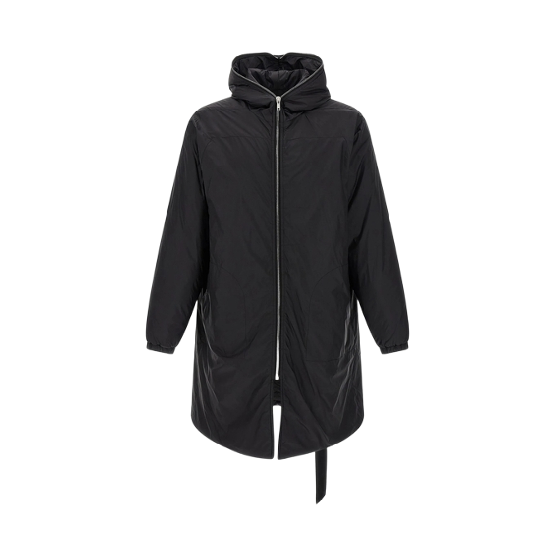 DU02E7973-NP-09 Rick Owens Drkshdw Concordians Sealed Windbreaker Coat Black