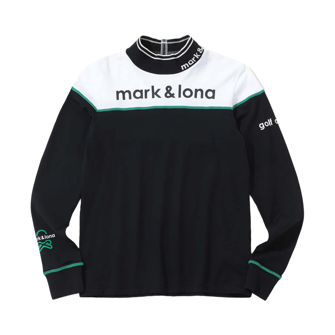 MLW-5C-AU03 (W) Mark & Lona Tribe Fit Mock Neck Black