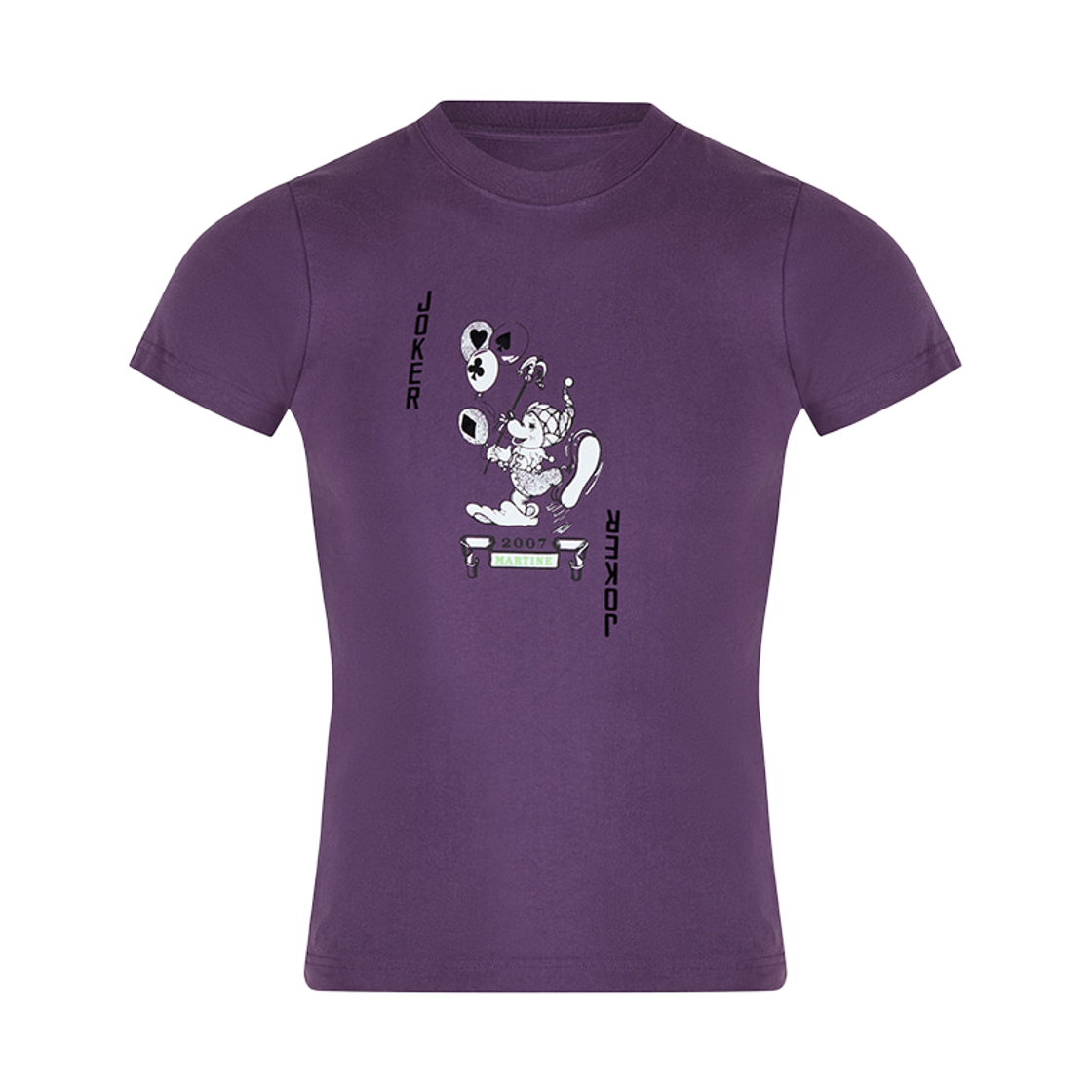 마틴 로즈 슈렁큰 티셔츠 퍼플(Martine Rose Shrunken T-Shirt Purple) - 1