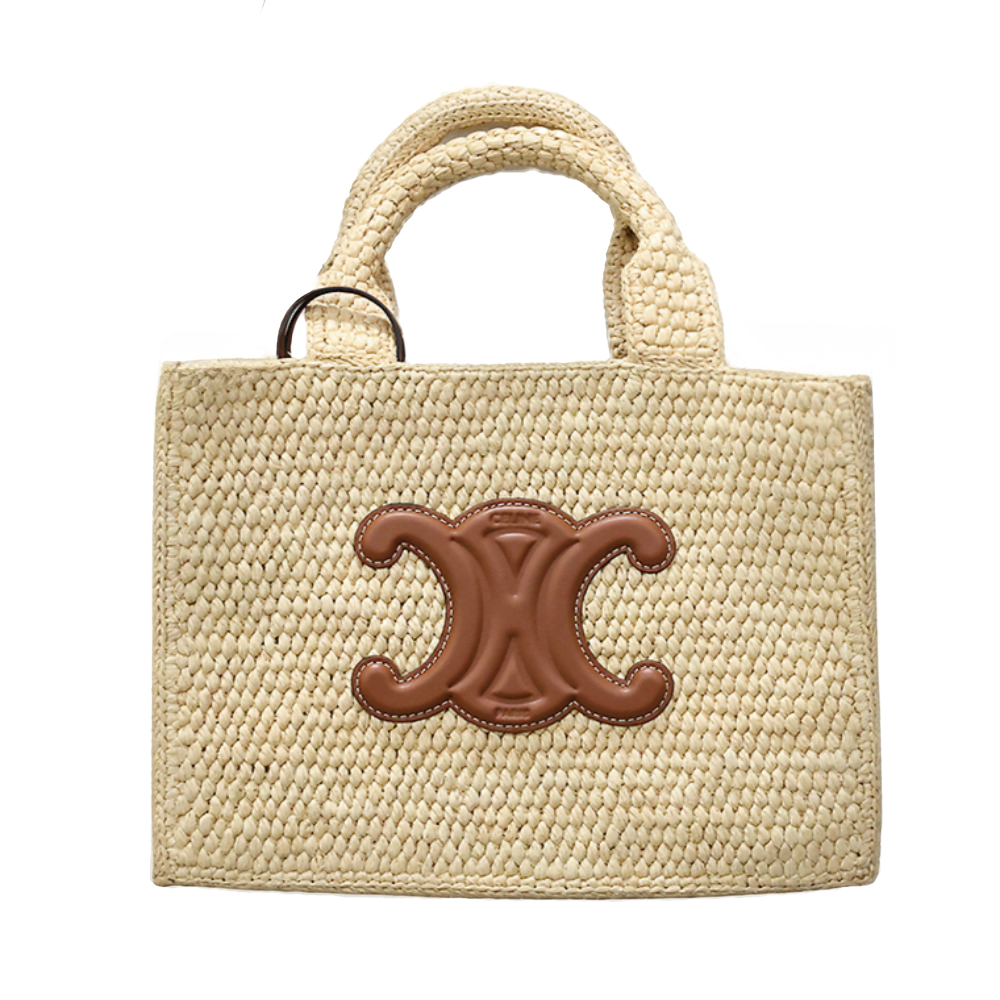 116302FF7 04LU [15%쿠폰]Celine Cabas Raffia Tote Bag Tan