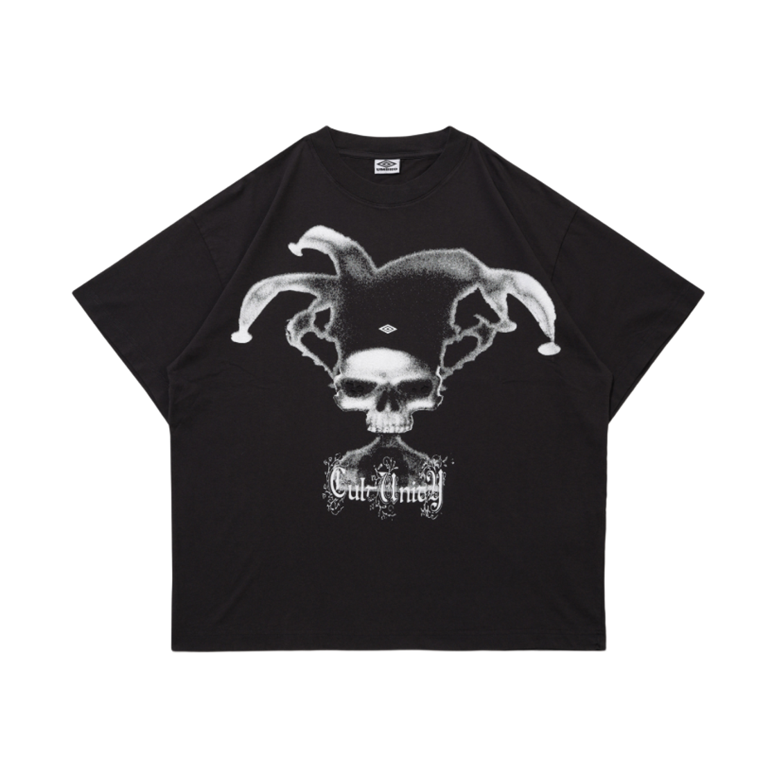UQ411CRSO1-BLK0 Umbro x Slam Jam Lasered Jester Short Sleeve T-Shirt Black