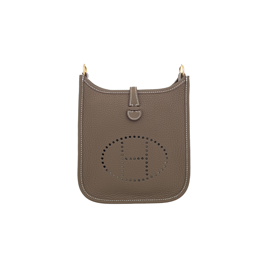 에르메스 미니에블린TPM 에토프 금장 K각인(5HB0658)(Hermes Mini Evelyne TPM Etoupe with Gold Hardware (5HB0658))