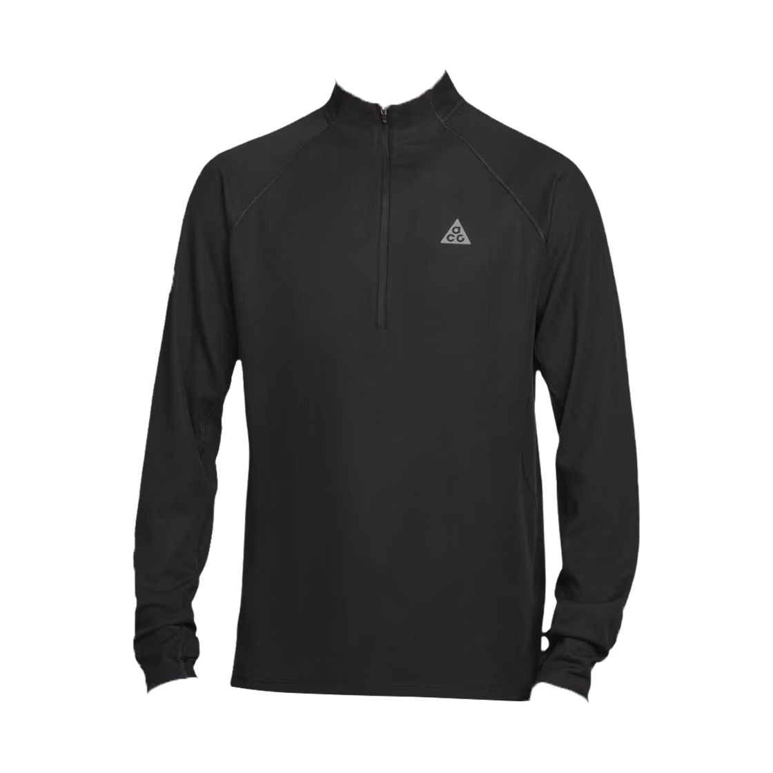 IO9669-010 Nike ACG Dri-Fit Mid Layer Quarter Zip Trail Running Top Black Summit White - US/EU