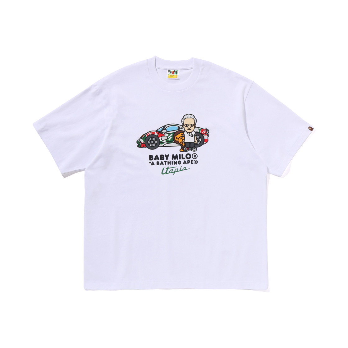 - BAPE x Pagani Baby Milo Relaxed Fit T-Shirt White