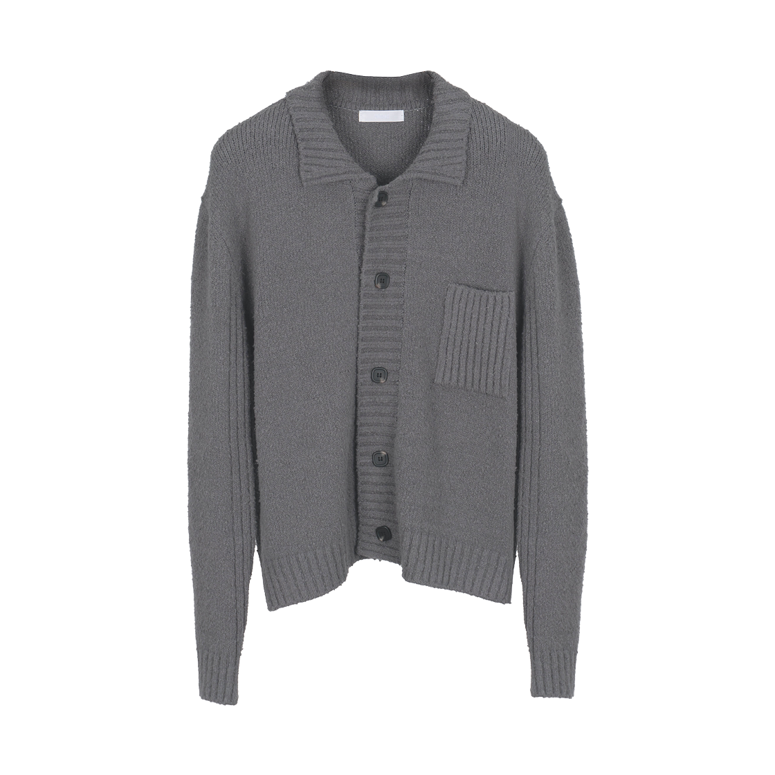 아이엘 캅 니트 가디건 그레이(Aieul Cop Knit Cardigan Grey)