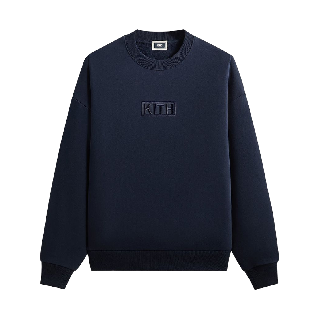 KHM034447-413 Kith Classic Logo Nelson Crewneck Nocturnal