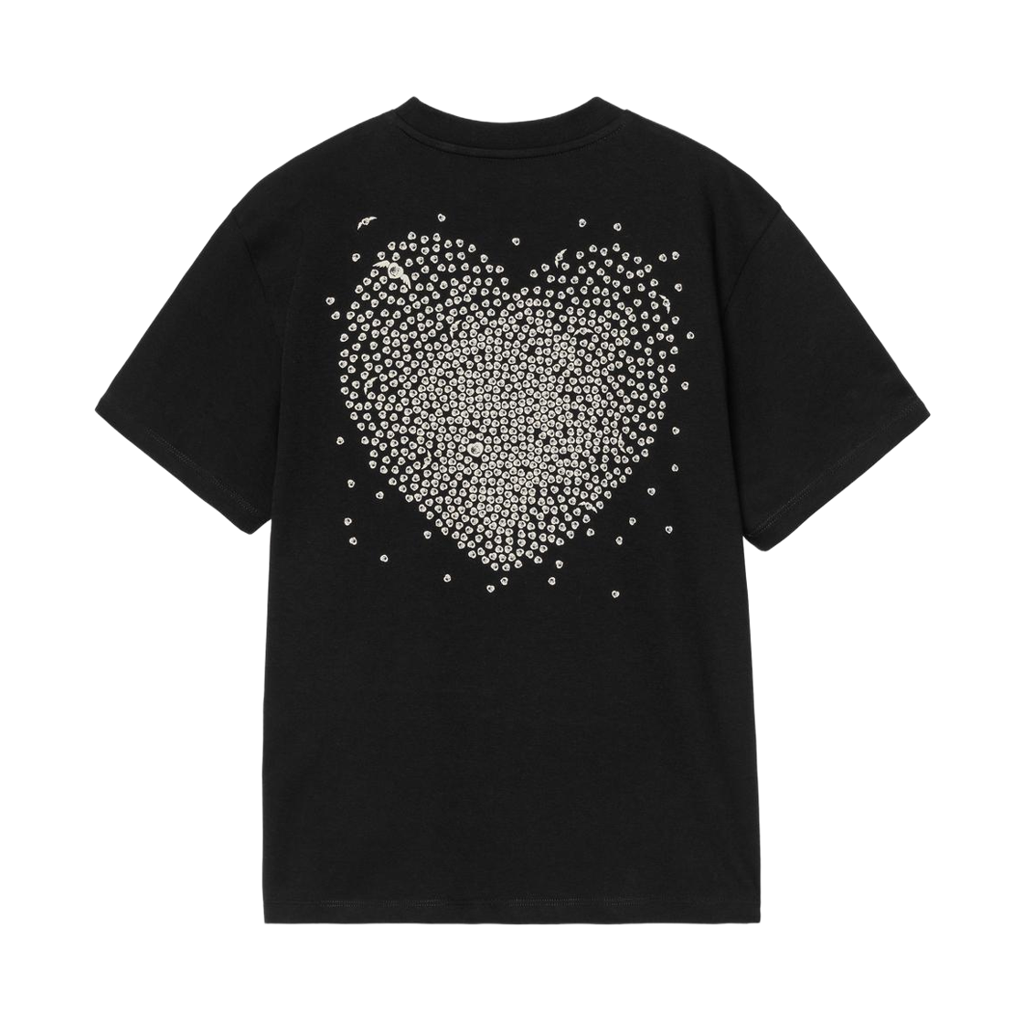 (W) 칼하트 WIP 숏슬리브 하트 오브 하트 티셔츠 블랙((W) Carhartt WIP S/S Hearts of Hartts T-Shirt Black) - 2