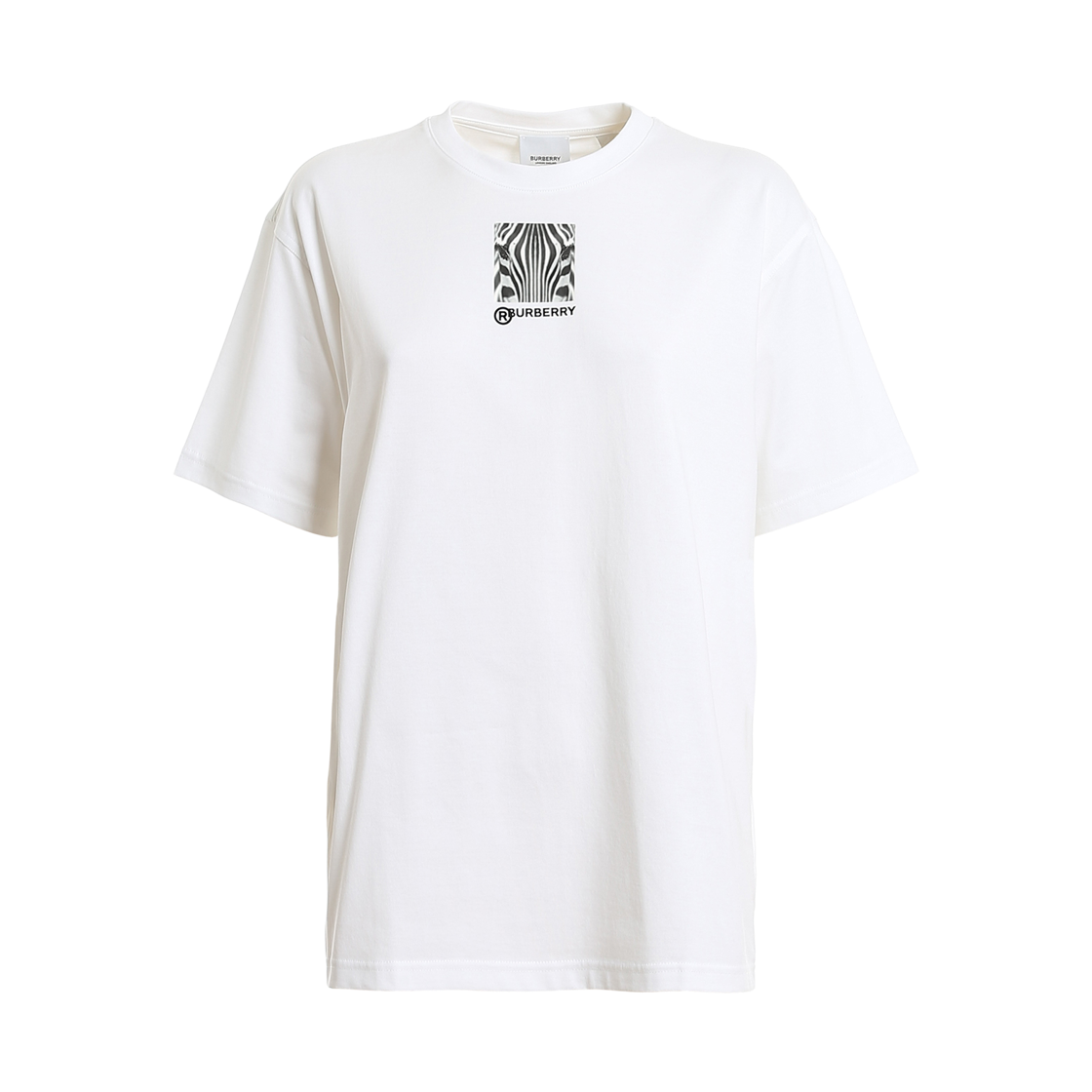 8030772 Burberry Carrick Cotton T-Shirt White