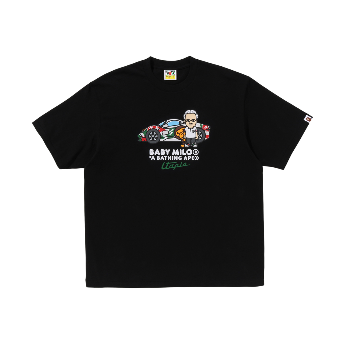 - BAPE x Pagani Baby Milo Relaxed Fit T-Shirt Black
