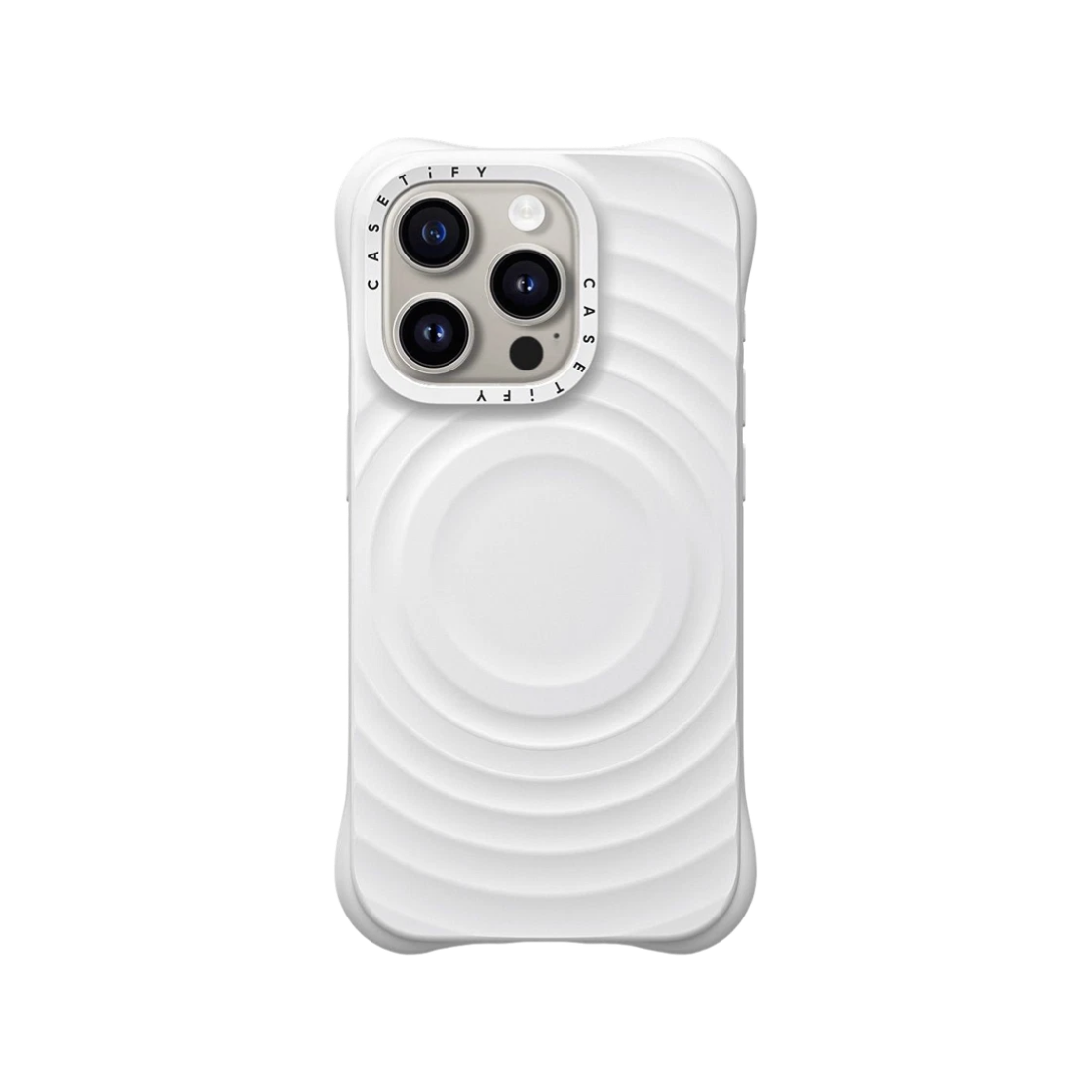케이스티파이 아이폰 맥세이프 리플 케이스 화이트(Casetify iPhone MagSafe Ripple Case White)