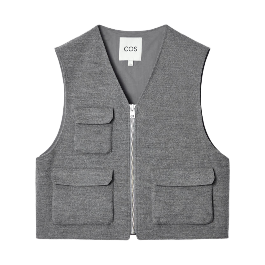 코스 울 블렌드 유틸리티 질레 그레이(COS Wool Blend Utility Gilet Grey)