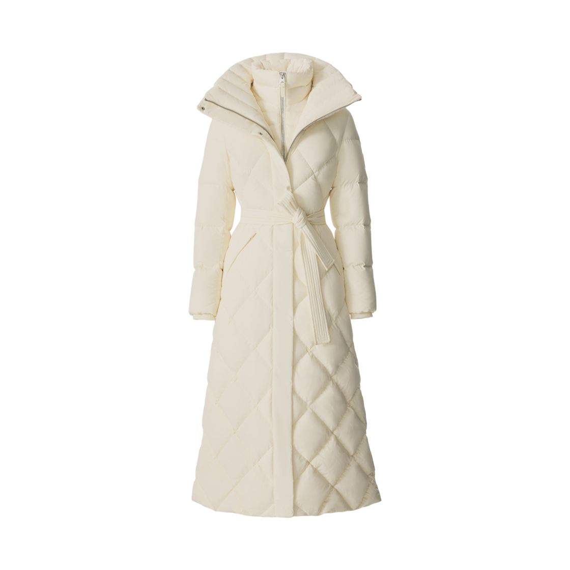 (W) 맥카지 로렐라 투인원 라이트 다운 벨테드 코트 크림((W) Mackage Laurella 2-in-1 Light Down Belted Coat Cream)