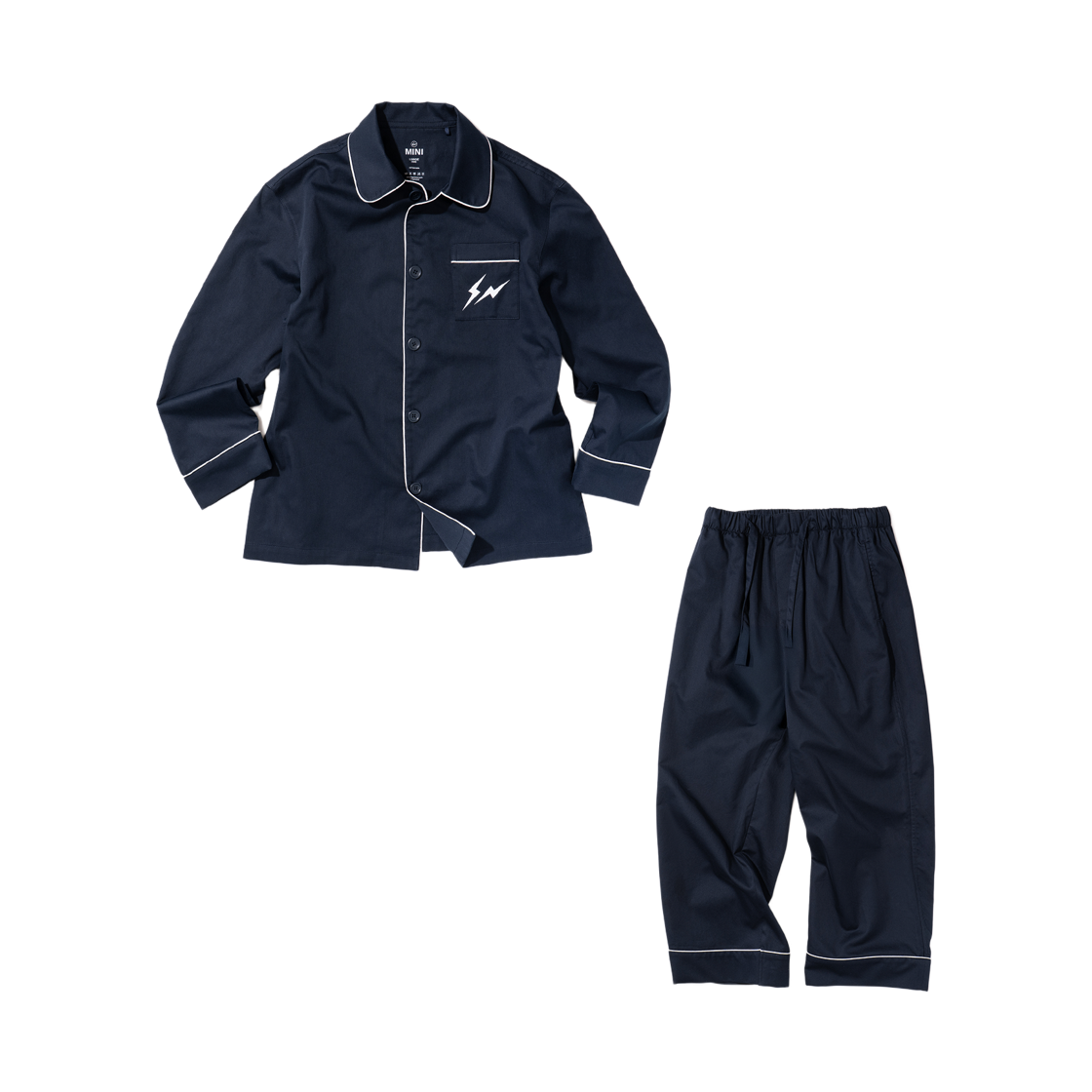 (키즈) 프라그먼트 미니 파자마 세트 네이비((Kids) Frgmt Mini Pyjama Set Navy)