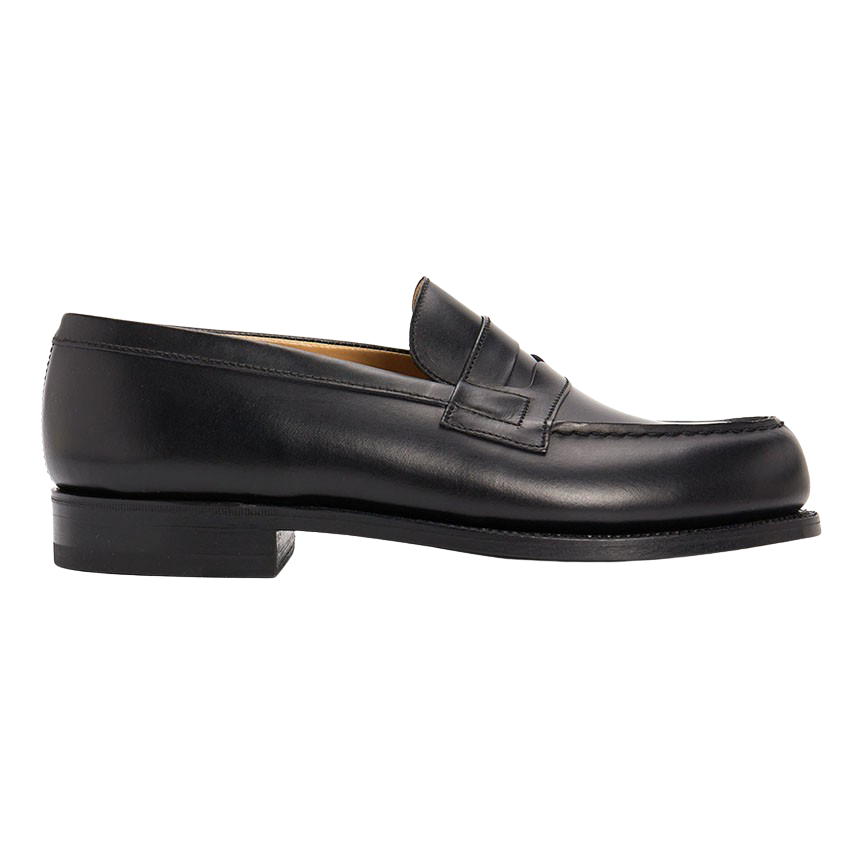 11411011801F E BLACK [15% 쿠폰] J.M. Weston 180  Loafers  (Foot Width E) Black - 25FW