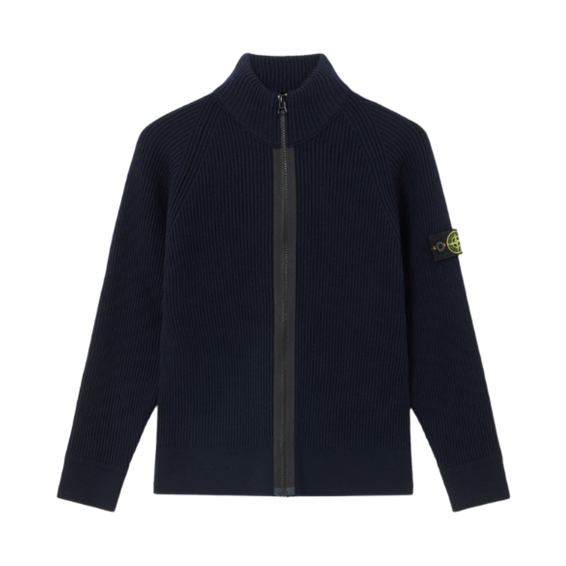 (키즈) 스톤 아일랜드 5100012 퓨어 RWS 울 집업 점퍼 네이비 블루 - 25FW((Kids) Stone Island 5100012 Pure RWS Wool Zip Up Jumper Navy Blue - 25FW)