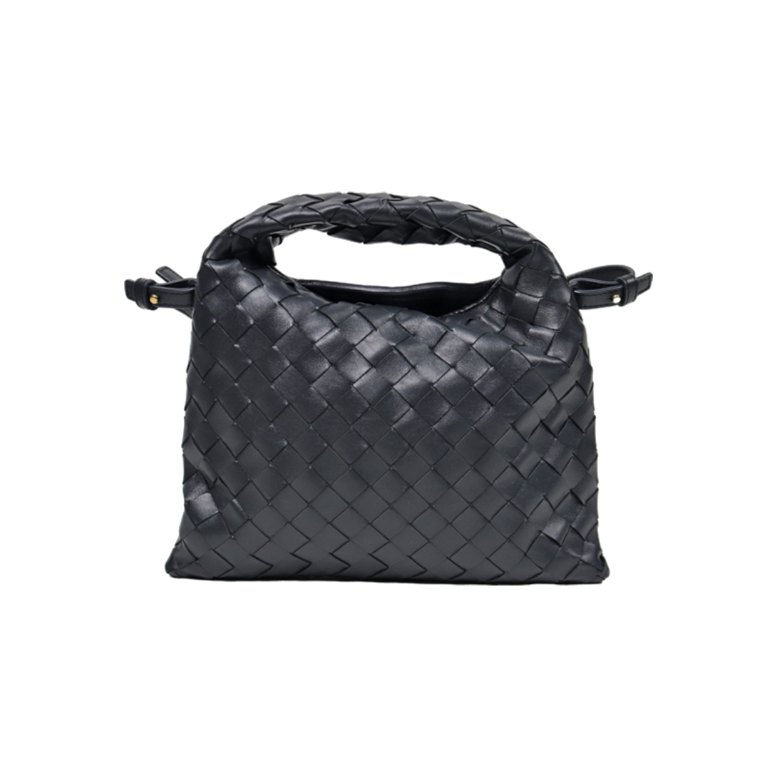 보테가 베네타 다크 그레이 레더 미니 홉 크로스백 C-A42072(Bottega Veneta Dark Gray Leather Mini Hop Crossbody Bag C-A42072)