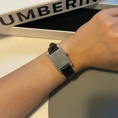 NUMBERING #1901 A13 Watch Bracelet Black/Silver 착용 스타일