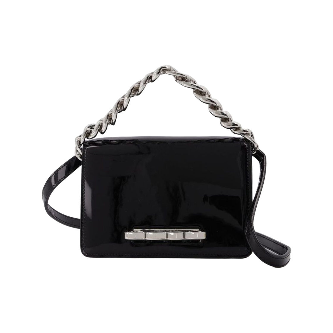 알렉산더 맥퀸 포 링 크로스바디백 블랙(Alexander McQueen Four Ring Crossbody Bag Black)
