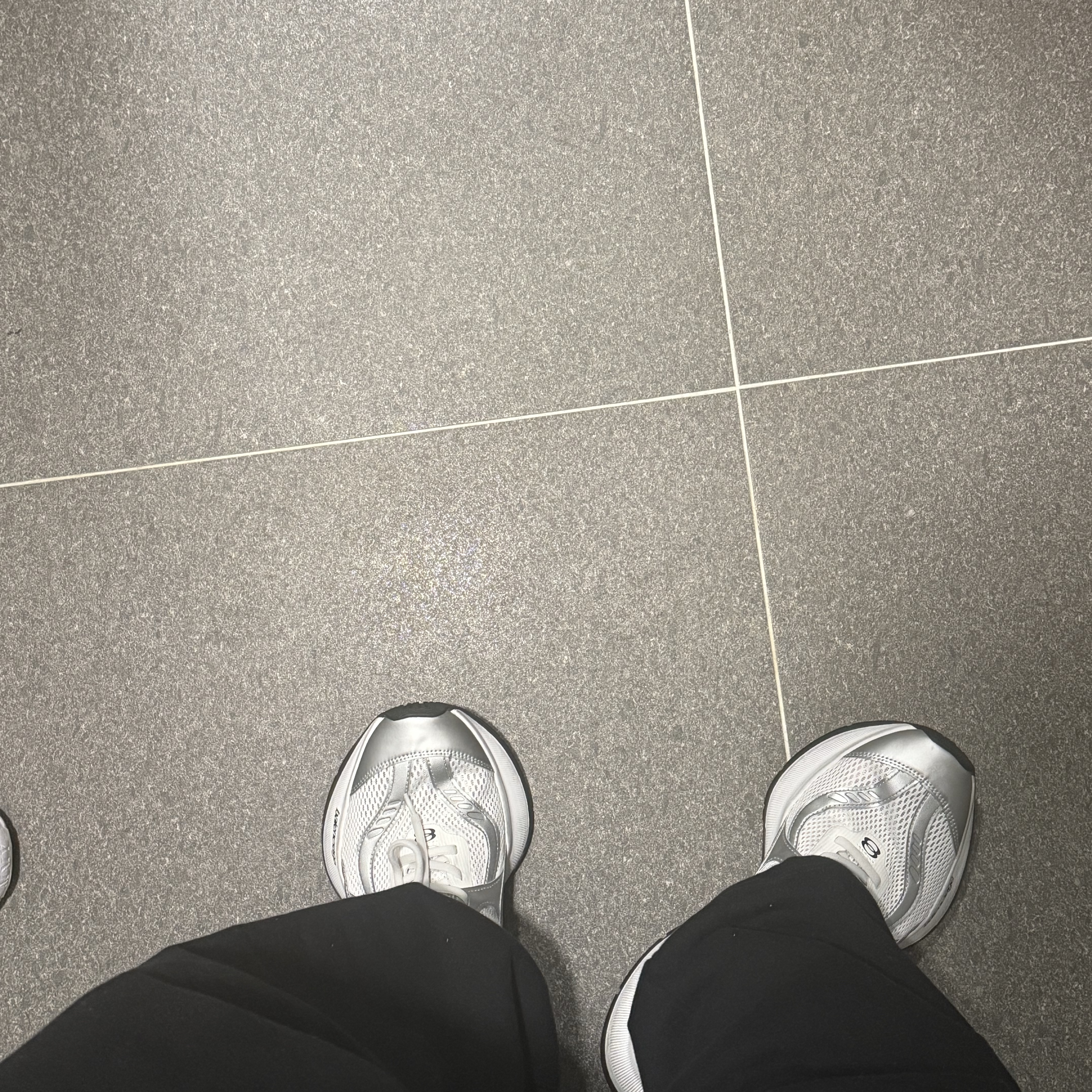 Balenciaga Circuit Sneaker White Silver 착용 스타일 - 3