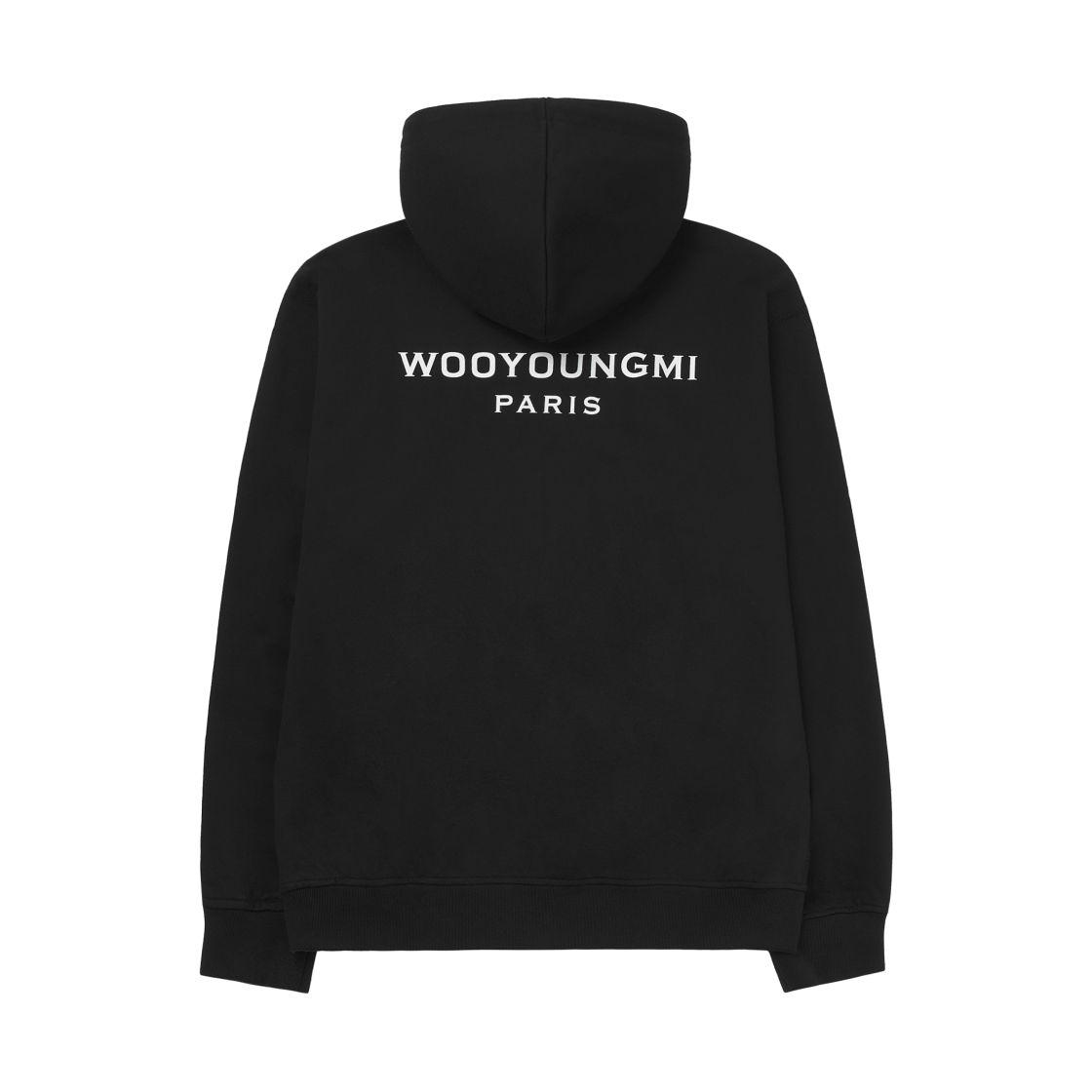 우영미 백로고 후드 집업 블랙 - 25FW(Wooyoungmi Back Logo Hoodie Zipup Black - 25FW)