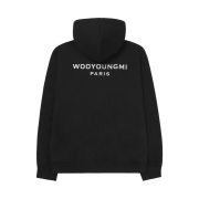 Wooyoungmi Back Logo Hoodie Zipup Black - 25FW