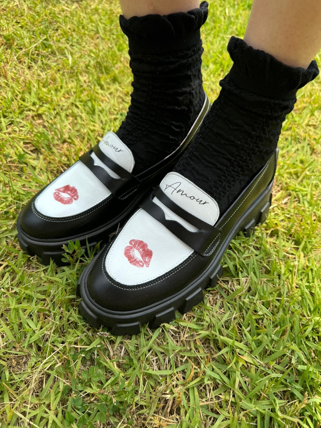 PENNY PLATE Women Loafer Kiss High 착용 스타일