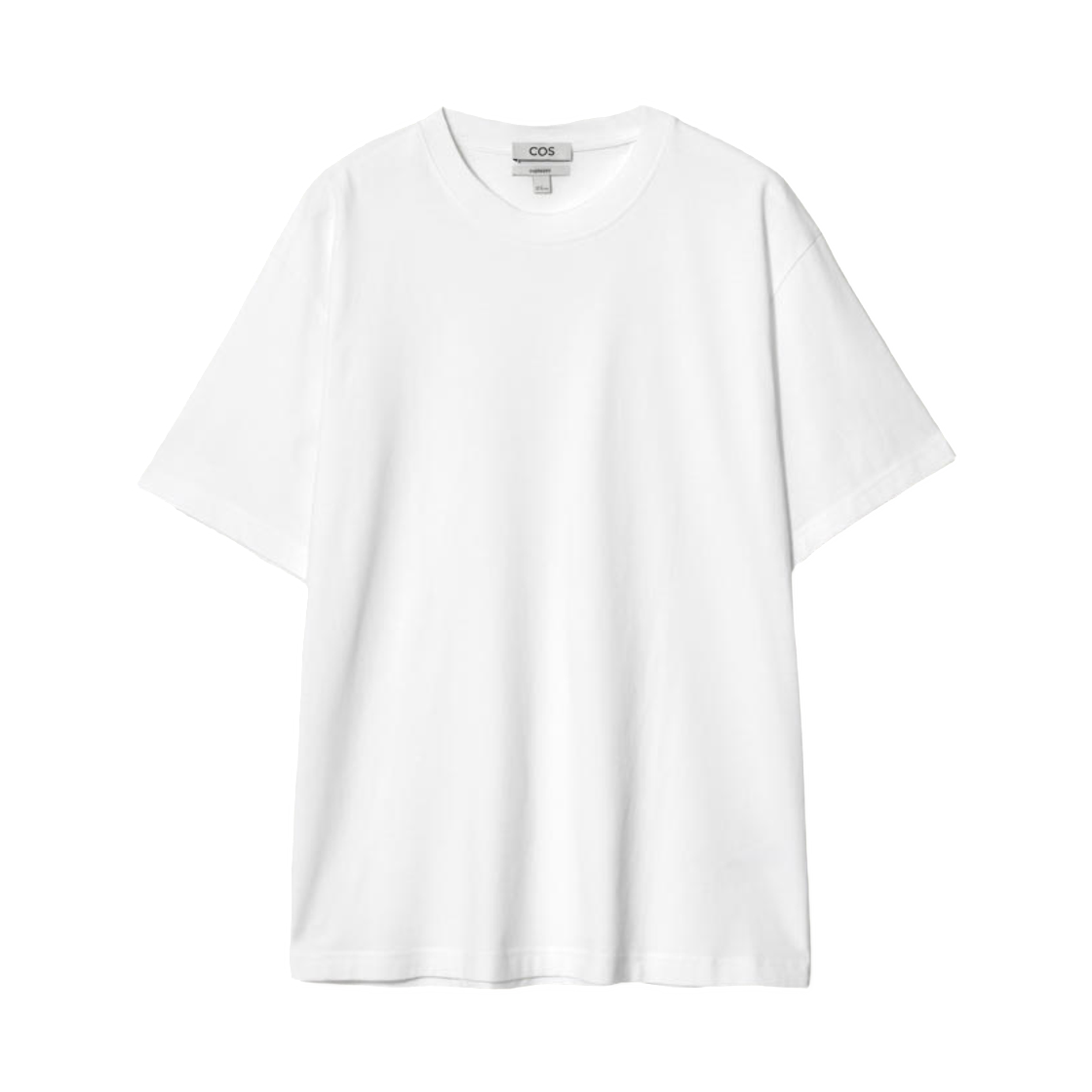 코스 오버사이즈 코튼 티셔츠 화이트(COS Oversized Cotton T Shirt White) - 1