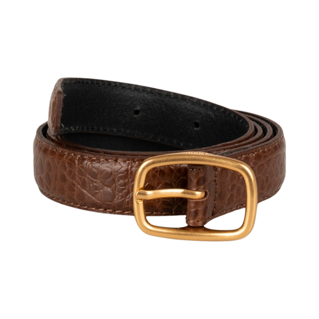 아이엘 내로우 벨트 크로코 브라운(Aieul Narrow Belt Croco Brown) - 1
