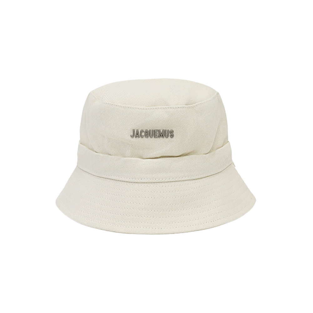 223AC001 5001 110 [15%쿠폰]Jacquemus Le Bob Gadjo Bow Bucket Hat Off White