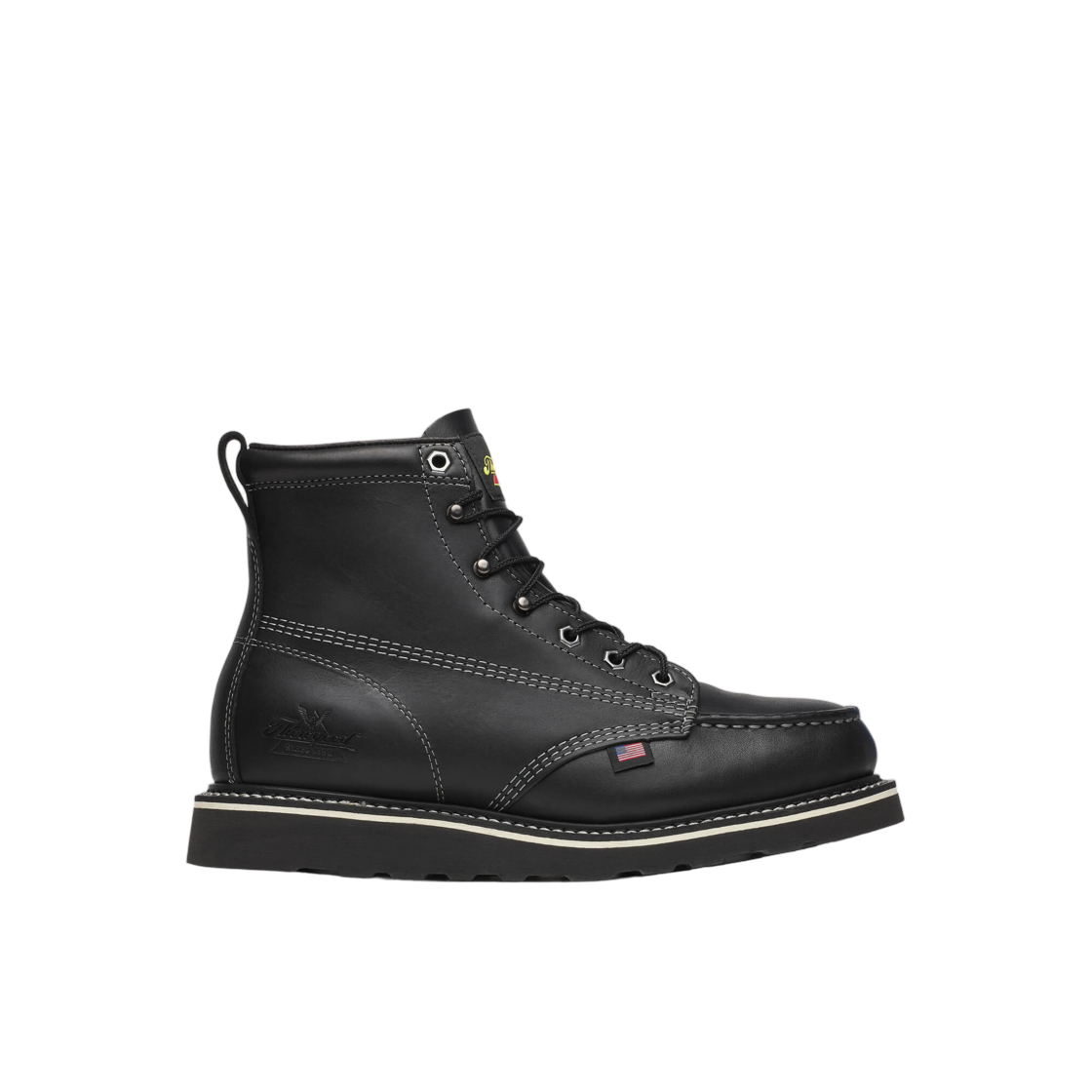 814-6206 Thorogood Midnight Series 6Inch Moc Toe Black - EE