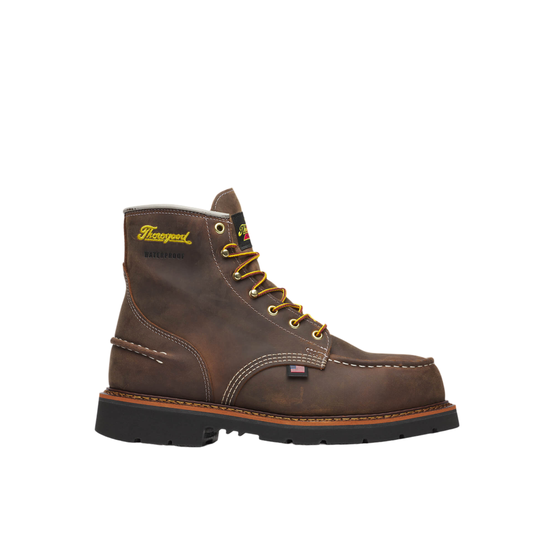 804-3696 Thorogood 1957 Series Waterproof Safety Toe 6Inch Moc Toe Maxwear90 Crazy Horse - EE