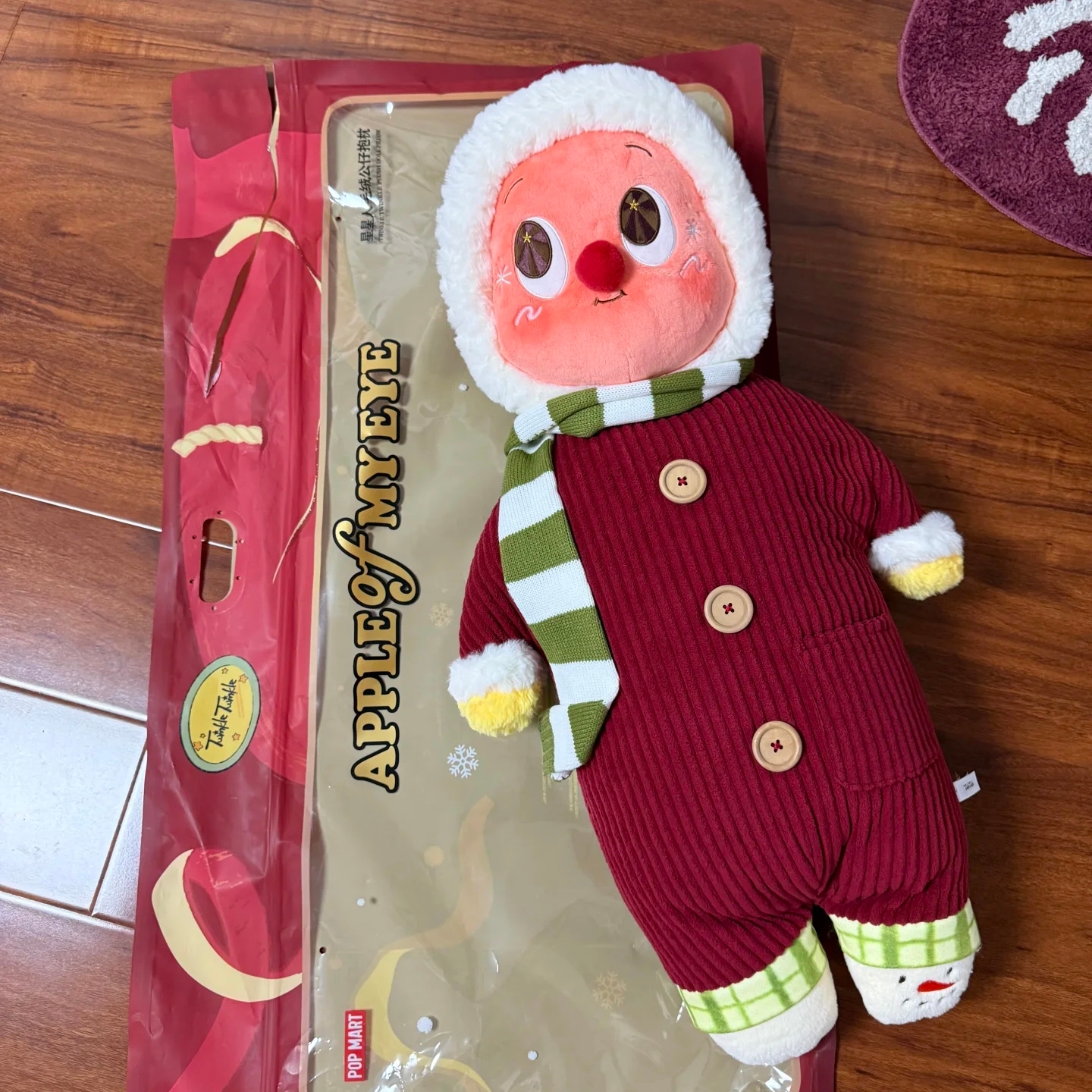 Pop Mart Apple Of My Eye Series Twinkle Twinkle Plush Doll Pillow 착용 스타일 - 4