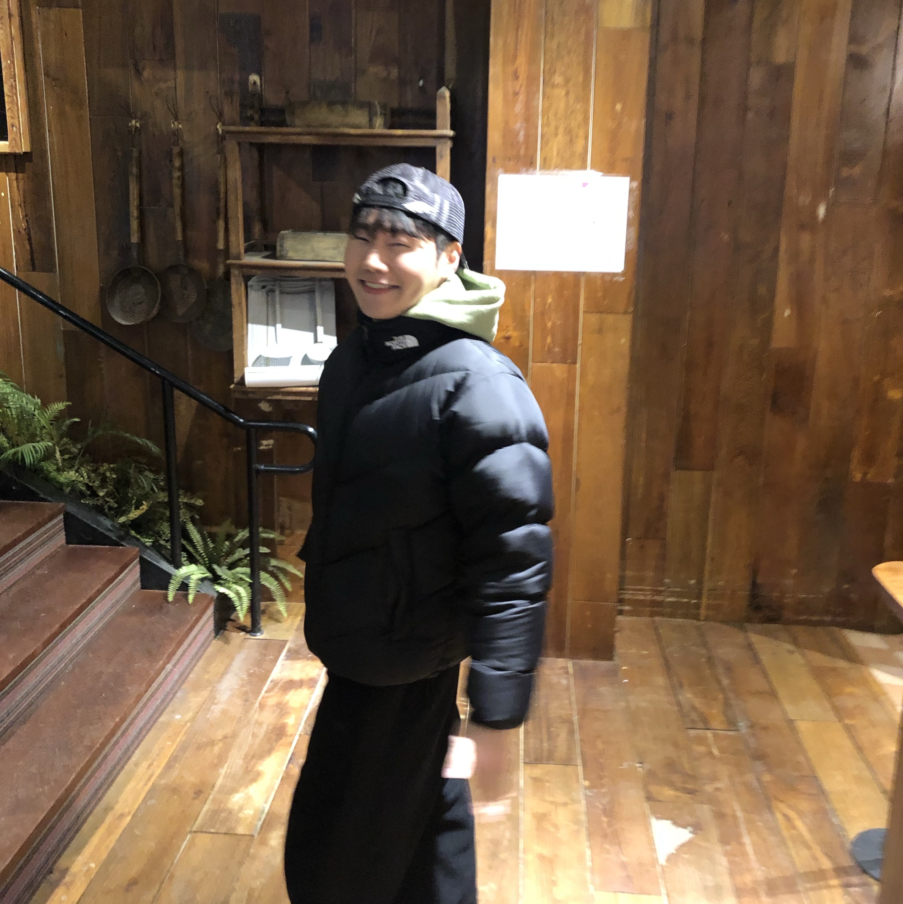The North Face Ascent Jacket Black 착용 스타일 - 1
