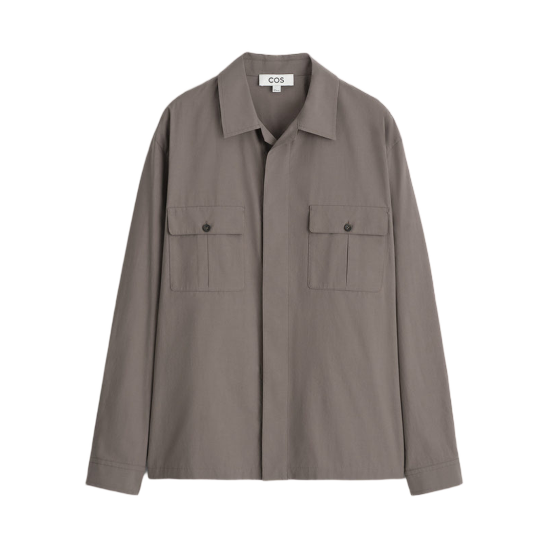 코스 릴랙스드 코튼 오버셔츠 다크 몰(COS Relaxed Cotton Overshirt Dark Mole) - 1