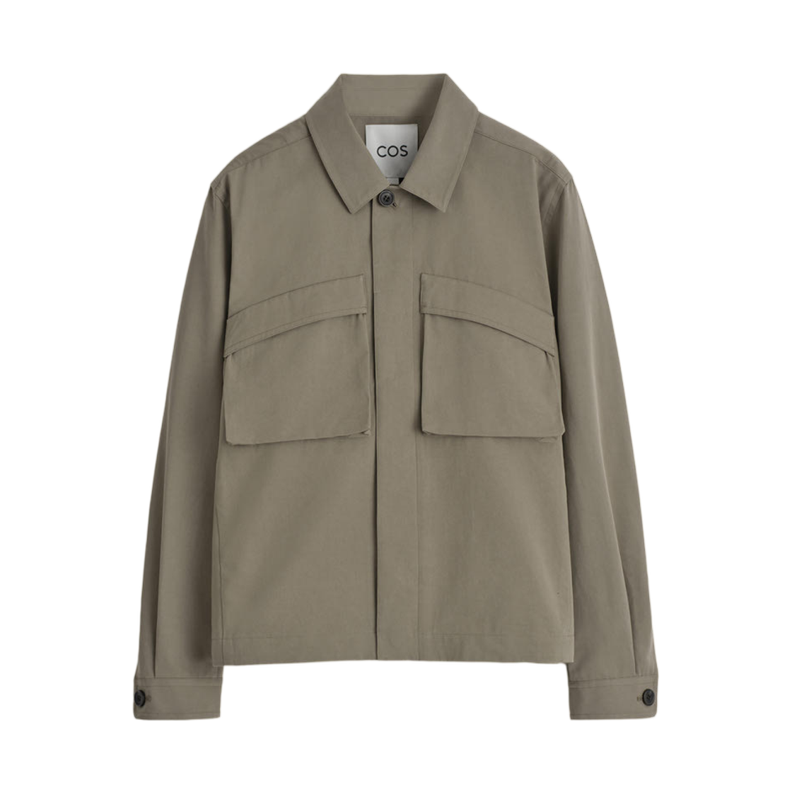 코스 유틸리티 코튼 트윌 오버셔츠 다크 몰(COS Utility Cotton Twill Overshirt Dark Mole)