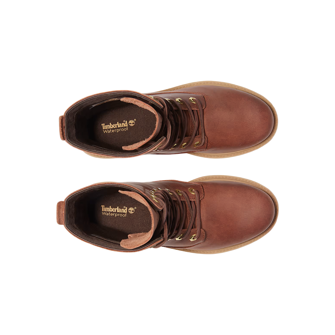 (W) 팀버랜드 프리미엄 8인치 워터프루프 부츠 브라운 풀 그레인 - 미디움((W) Timberland Premium 8 Inch Waterproof Boots Brown Full Grain - Medium) - 2