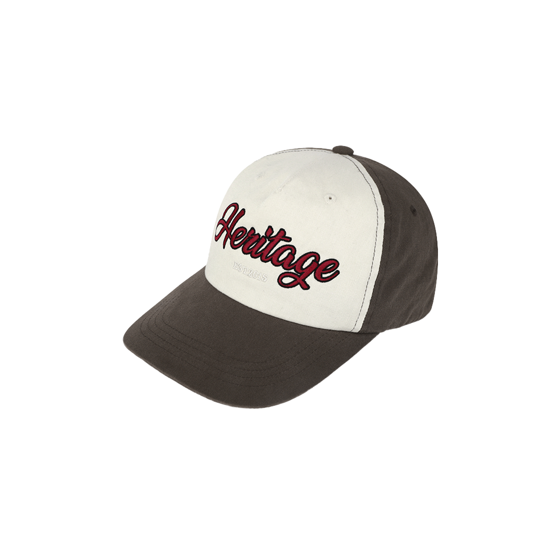 HW-BC240B/CRBR VERUTUM BC240B Heritage Logo Bio Washing Cap Cream Brown