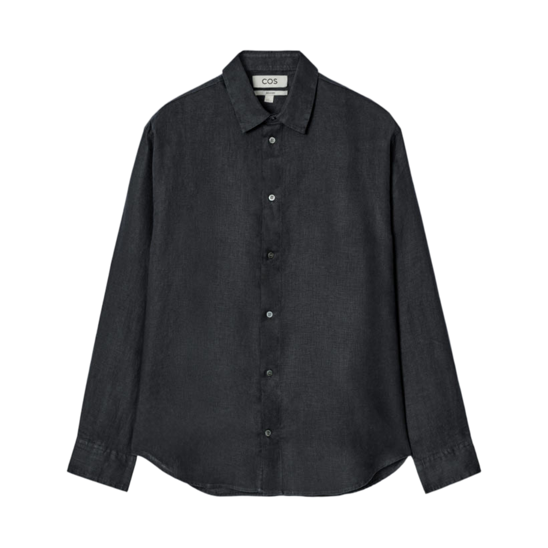 코스 릴랙스드 롱 슬리브 셔츠 네이비(COS Relaxed Linen Long Sleeved Shirt Navy) - 1